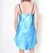 80s Slip Dress Mini LACE Sheer Lingerie Blue Slip Aqua Vintage 1980s Spaghetti Strap Nightgown