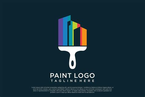 Paint logo design template with creative unique concept Premium Vector ...