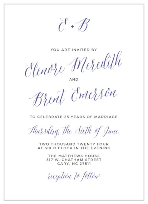 Vow Renewal Invitations Renew Your Love With Basic Invite