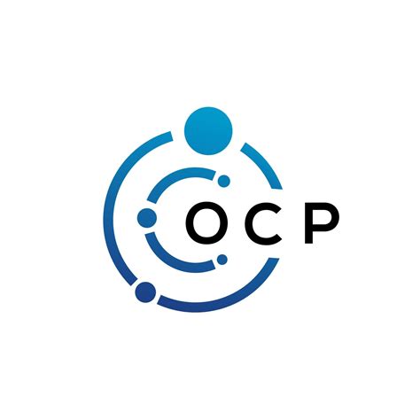 Ocp Letter Technology Logo Design On White Background Ocp Creative