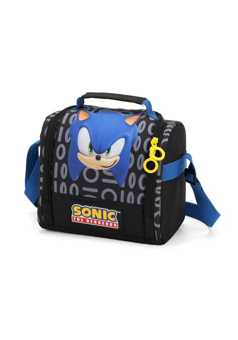 Kit Mochila Sonic Escolar Lancheira E Estojo Luxcel Fabrica Da