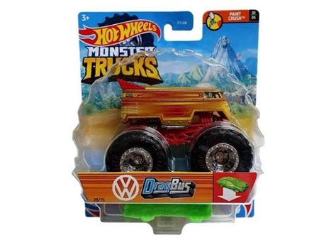 Hot Wheels Monster Trucks Drag Bus Mattel o Melhor Preço é no Zoom