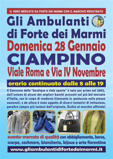 Gli Ambulanti Di Forte Dei Marmi A Ciampino Rm Domenica Gennaio