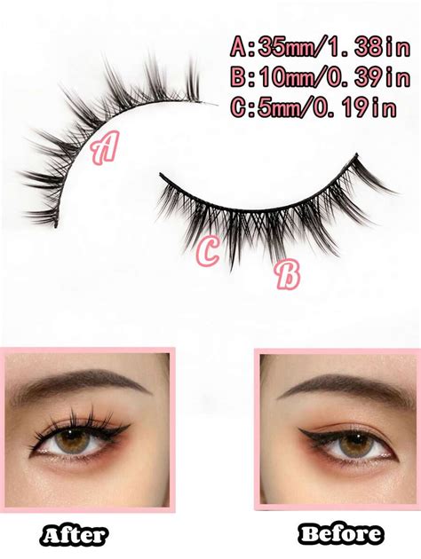 Asiteo 10 Pairs Manga Lashes Comic Lashes Multilayer Natural Cross