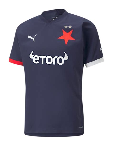 Slavia Prague 23 24 Home Away Kits Released Footy Headlines