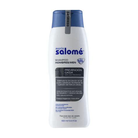 Shampoo María Salomé Hombre Prevención Caída Sin Sal X 400 Ml Undefined