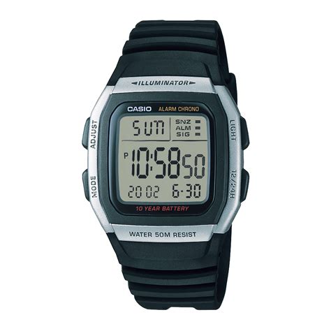 Reloj Casio W 96h 1avdf Resina Juvenil Plateado Btime