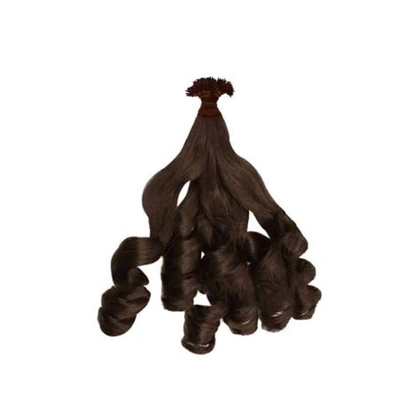 Luxury Bouncy Wavy Dark Brown Nano Ring Hair Extensions Macsara Hair