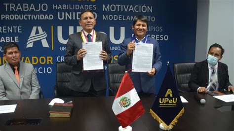 Firma De Convenio Entre El Gore Puno Y La Upeu En Favor De La Gesti N