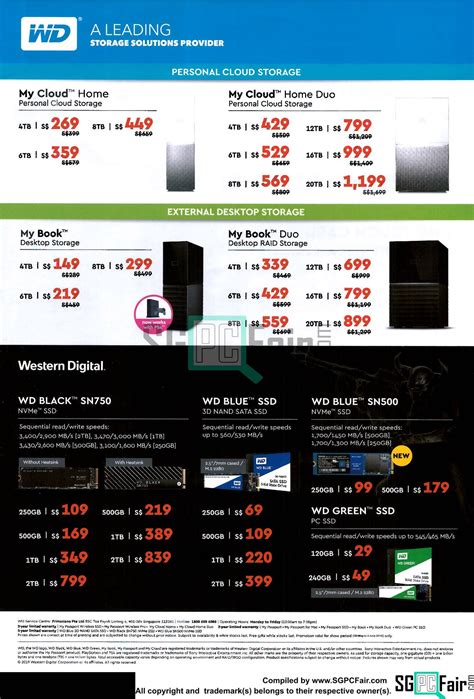 SG PC Fair Online Brochures Flyers And Price List Western Digital