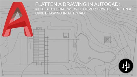 FLATTEN A DRAWING IN AUTOCAD YouTube