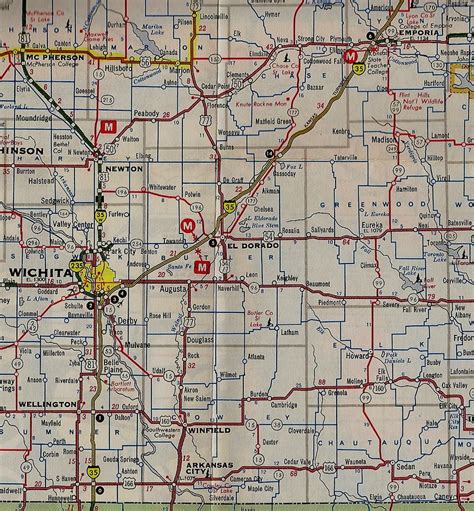 Kansas Strip Map Of I Between Emporia And Oklahoma Bord Flickr