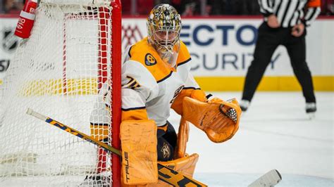 Nhl Juuse Saros Makes Franchise Record 64 Stops In Win