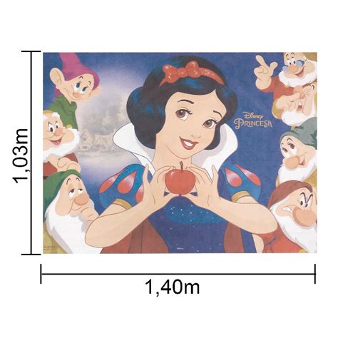 Painel Decorativo Para Festa Infantil Branca De Neve Em TNT Piffer