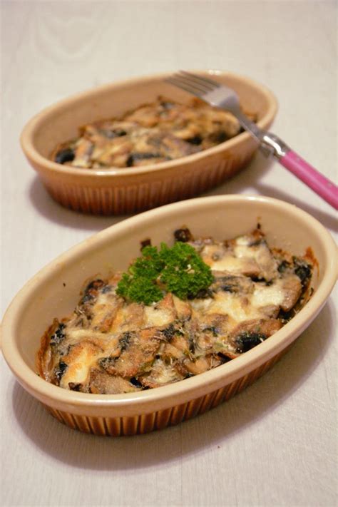 Petits Gratins De Champignons Au Parmesan Au Fil Du Thym Recette