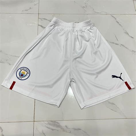 Jual CELANA BOLA MANCHESTER CITY HOME AWAY PUTIH 2022 2023 GRADE ORI