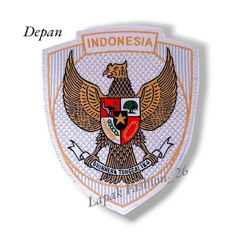 Jual Logo Patch Woven Emblem Club Bola Timnas Garuda Putih Shopee