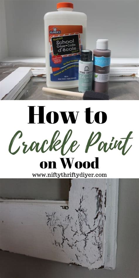 How to Crackle Paint on Wood ~ Nifty Thrifty DIYer