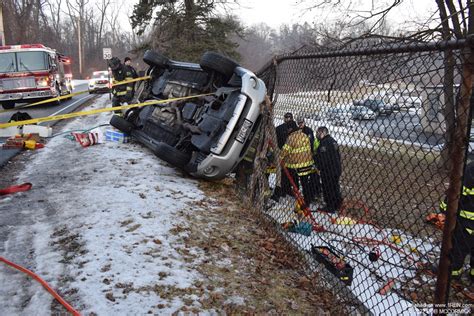 Driver Extricated From One Car Rollover In Newburgh