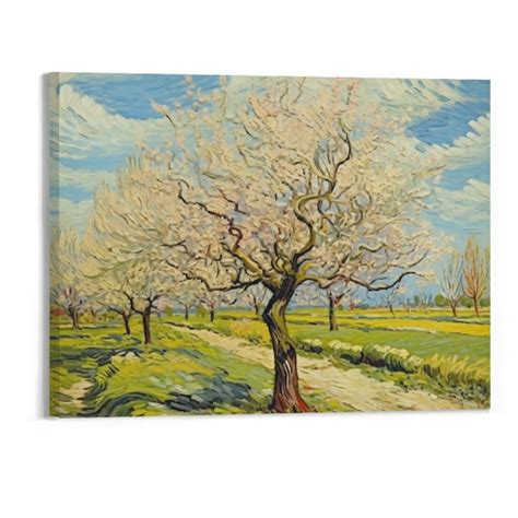 Jeuxus The White Orchard By Van Gogh Famous Oil Paintings Reproduction