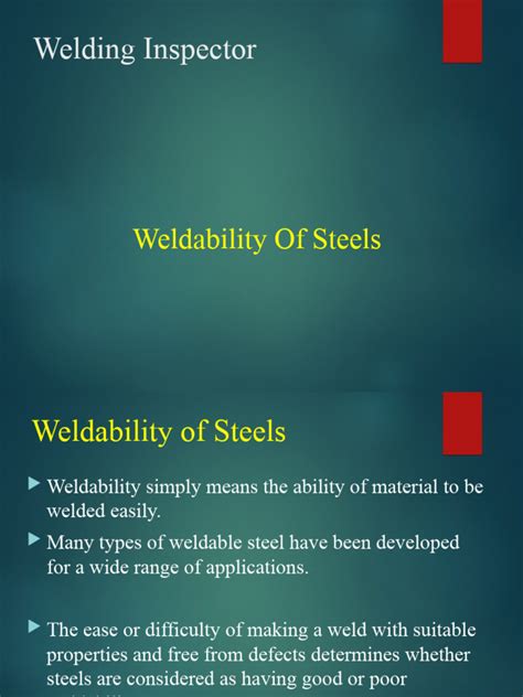 17 Weldability of Steels | PDF | Welding | Construction