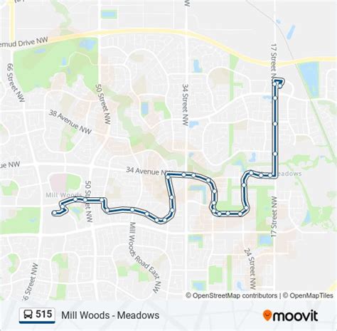 515 Route: Schedules, Stops & Maps - Meadows Transit Centre Bay C‎→Mill Woods Transit Centre Bay ...