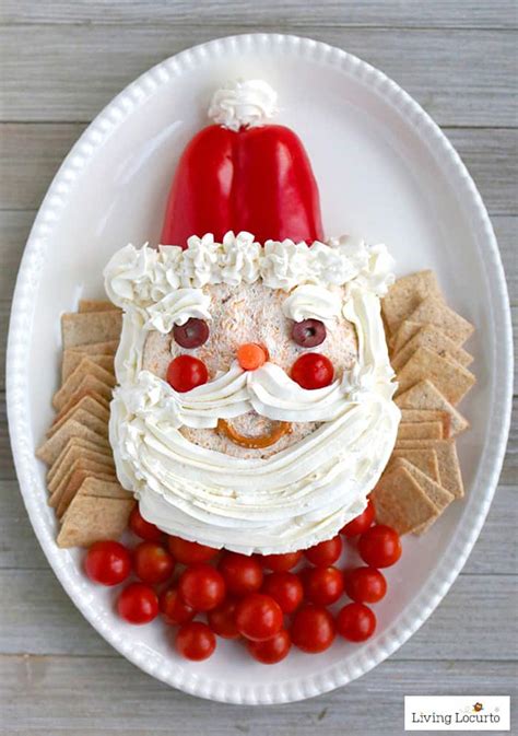 Santa Cheese Ball Recipe Christmas Party Appetizer