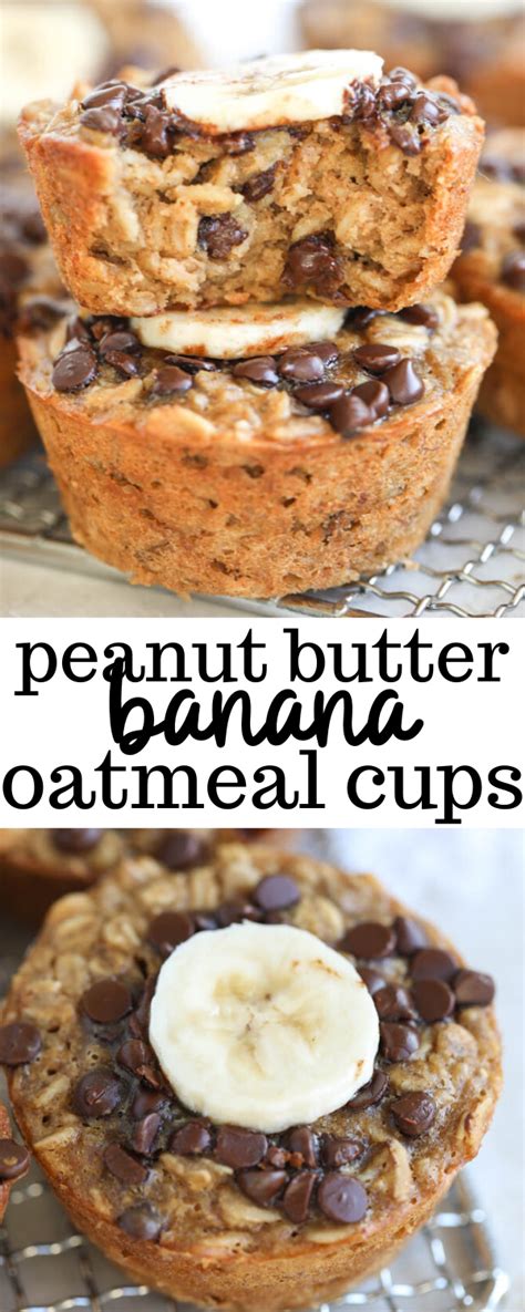 Peanut Butter Banana Baked Oatmeal Cups Artofit