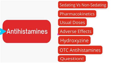 Summary About Antihistamines Anti Allergic Medicines Sedating And