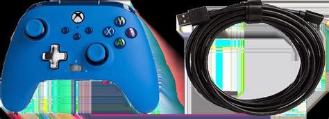 POWER A - WIRED XBOX CONTROLLER - BLUE - XBOX - Kroobia Store