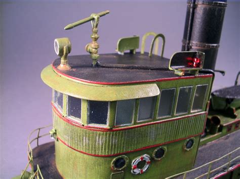 Ho 187 Scale 92 Steam Railroad Tugboat Kit Waterline Hull For Model