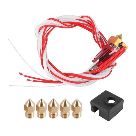 3D Printer Extruder Assembled Mk8 Hot End Kit For 3 Pro With Aluminum Heating Block 1 75Mm 0