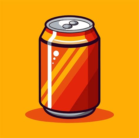 Ilustración vectorial de la lata de soda Vector Premium