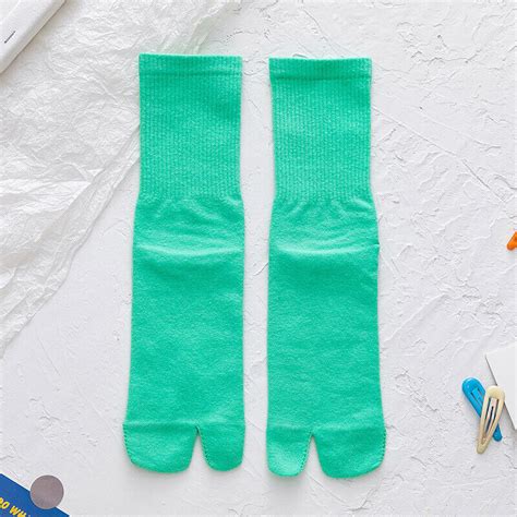 Unisex Baumwolle Zwei Zehen Socken Fr Hling Herbst Paar Split Zwei