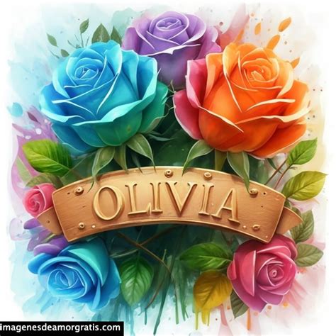 Imagenes Con Nombre 3d Flores De Colores 37