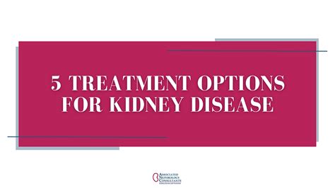 5 Treatment Options For Kidney Disease