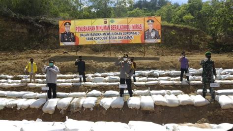 Polda Gorontalo Musnahkan 36 Ton Miras Hasil Razia Read Id