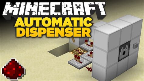 Minecraft AUTOMATIC DISPENSER YouTube