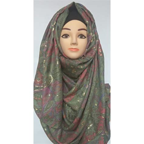 Hijab Online Party Wear Printed Cotton Hijab At