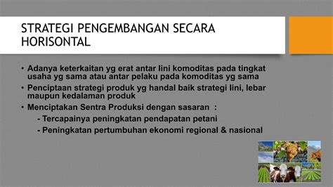 Strategi Pengembangan Agribisnis Di Indonesia Ppt