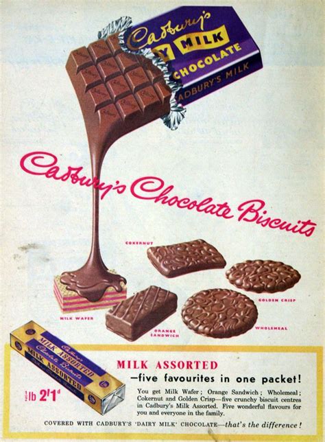 Cadbury Brothers 1955 | Vintage sweets, Cadbury chocolate, Chocolate