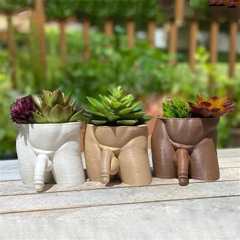 Frepeg Body Vases For Decor Penis Planter Resin Planter Penis Decor Funny Penis