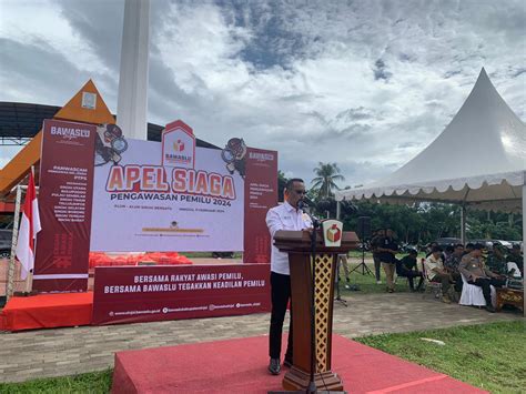 Sekda Sinjai Hadiri Apel Siaga Pengawasan Pemilu Jendela Satu