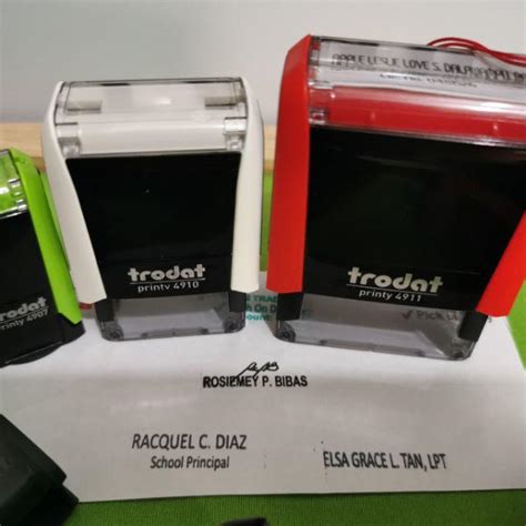 COD Original Customized Self Inking Stamp Trodat Printy Shopee