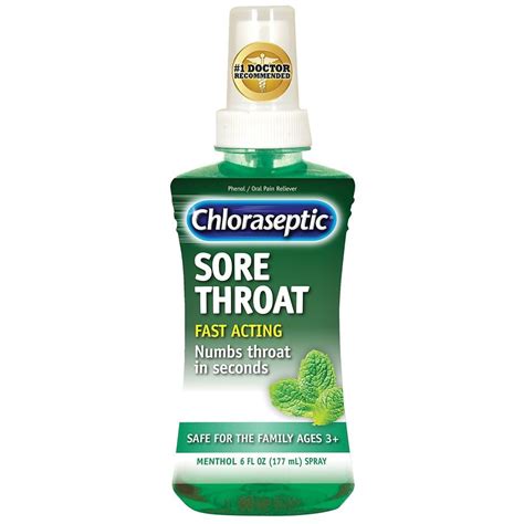 Chloraseptic Sore Throat Relief Spray Menthol Walgreens