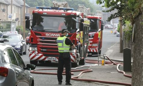 Drone Footage Shows Fire Damage At Wellburn House In Dundee