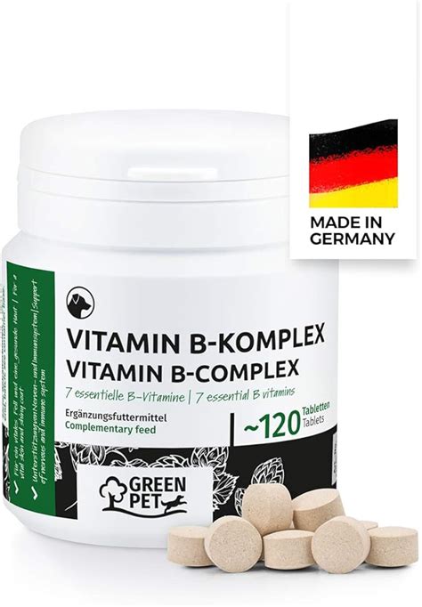 GreenPet Complejo de Vitamina B Perros 8 vitaminas B biotina ácido