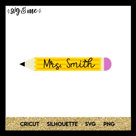 Teacher Pencil - SVG & Me