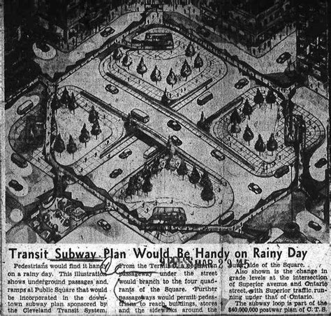 The Downtown Subway Plan - Sinking a Six-Decade Dream | Cleveland Historical