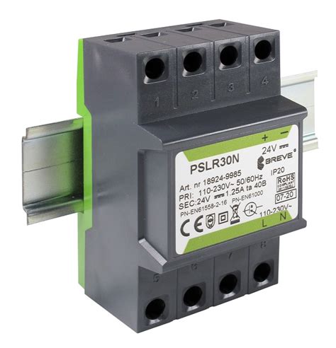 PSLR 30N 230 24VDC 1 25A Breve Manufacturer Of Transformers